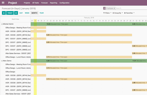 Odoo - Sample 1 for three columns