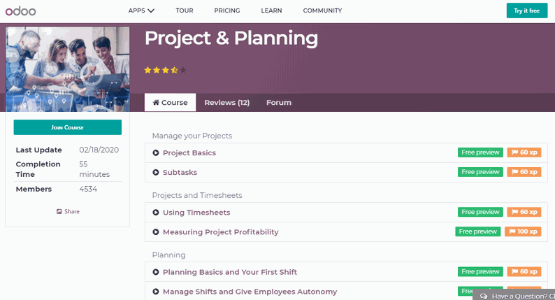 Odoo • Text and Image